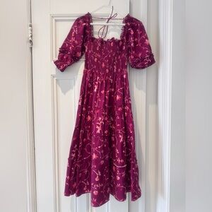 Hill House Athena Nap Dress - Burgundy - Size XXS